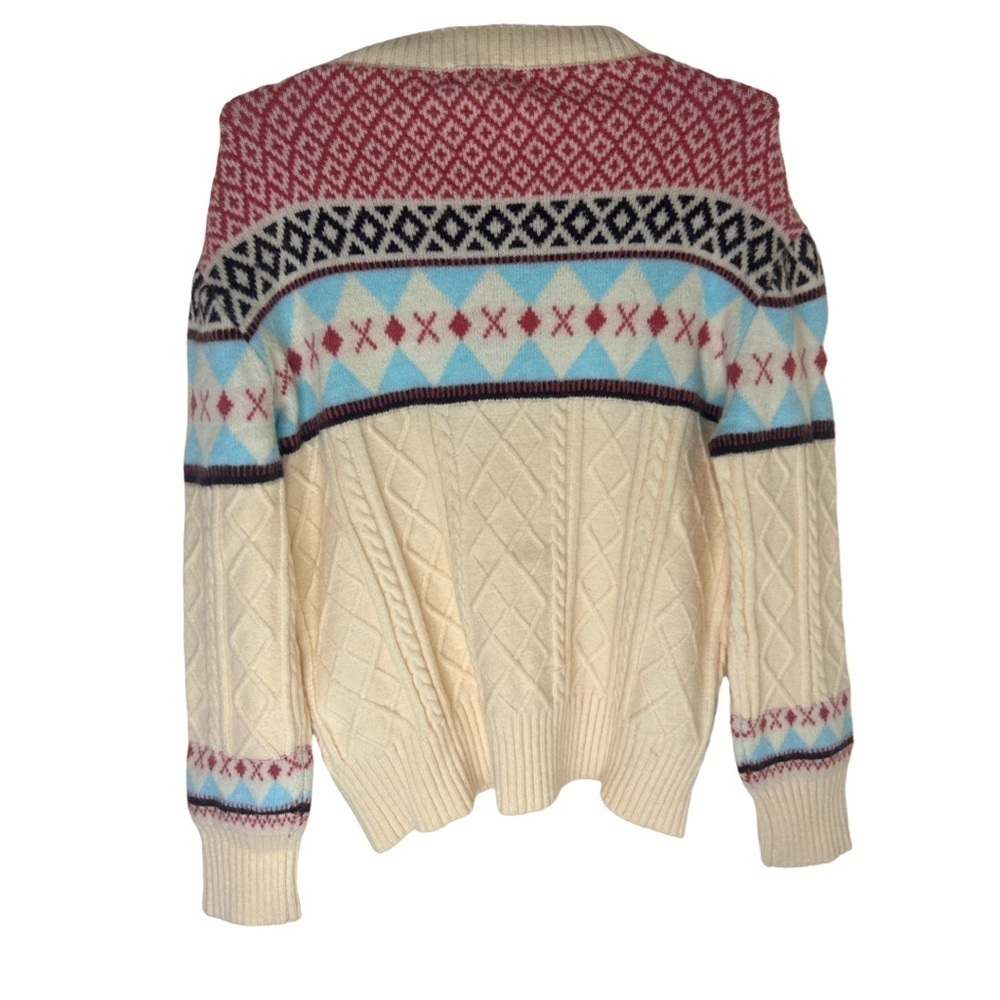 NWOT LOVE + HARMONY Fair Isle Cozy Cardigan Size Medium - Picture 2 of 14